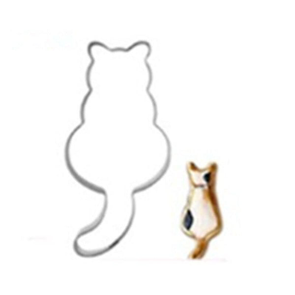 EP Emporte-pièce chat patisserie en acier inoxydable pour cuisine 6.9cm, x1 G5101