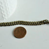 EP Grosse chaine bronze, création de bijoux, Chaine plate bronze, fourniture créative, grosse chaine, chaine bronze,maille 6mm, 1 mètre-G1929