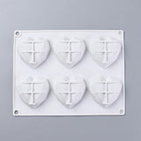 EP -Moule en silicone 6 coeurs 22cm, x1 G5944
