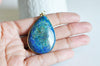 EP Pendentif goutte Lapis Lazulis naturelle, 48-57mm, x1 -G0108