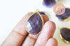 EP Pendentif goutte améthyste violette 19-20mm, x1 G5626