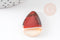 EP Pendentif goutte cornaline naturelle 24-28mm, x1 G4871