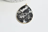 EP Pendentif goutte opale noire, pendentif bijoux pierre naturelle 41mm, x1 G3359
