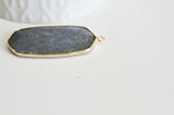EP Pendentif hexagone lapis lazulis,Pendentif pour bijoux, pendentif pierre, pierre naturelle, pendentif bleu,lapis lazulis naturel,49mm,G2816