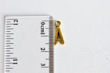 EP Pendentif lettre pour A doré, fourniture créative, alphabet,pendentif lettre alphabet,argent tibétain doré,création bijoux,x 10, 16mm