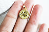 EP Pendentif médaille ronde capricorne laiton doré 18K 16.5mm, x1 (G5333)