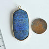 EP Pendentif ovale lapis lazulis,Pendentif pour bijoux, pendentif pierre, pierre naturelle, pendentif bleu,lapis lazulis naturel,49mm - G365