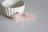 EP Pendentif quartz rose brut, fournitures créatives, pierre brute, création bijoux, pendentif doré, pierre naturelle, pendentif pierre, quartz