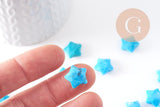 EP-Perle étoile howlite turquoise naturelle 30mm, x5 (G2397)
