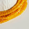 EP Perle jade jaune vif,perle jade,pierre naturellel,perle pierre, facette,jade,4mm,fil de 37cm, x1 G7460