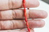 EP-Perle ovale bambou de mer naturel imitation corail rouge 8x4mm, x1 fil de 40cm- G3522