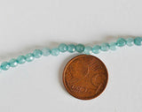 EP Perle ronde jade naturelle vert 4mm,fil de 90 perles-G1454
