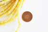 EP Perle rondelle jade jaune naturelle 5x3mm, x1 fil 115 perles (G1705)