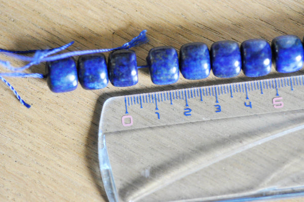 EP Perle rondelle lapis Lazulis, des perles naturelles pour creation bijou en pierre naturelle lapis naturel,le fil de 40 perles, 11x10mm G3820