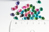 EP Perles cristal goutte MULTICOLORE 6-7mm, x 10 G4784