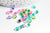 EP Perles cristal goutte MULTICOLORE 6-7mm, x 10 G4784