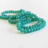 EP Perles cristal toupies à facette vert,perles bijoux, perle cristal vert, fourniture créative,Perle verre facette, x 20, 4x3mm