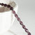 EP Perles facettées verre violet, fourniture créative,Perles verre, perle forme ovale, fabrication bijoux, grain de riz, cristal,fil de 70-G572