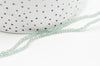 EP-Perles toupies cristal vert irisé facette 2.5mm, fil de 40cm G4435