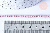 EP-Perles toupies cristal vieux rose 3.5x2.5mm, perles bijoux, perle cristal,Perle verre facette,création bijoux, fil 39.9cm G6765