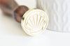 EP Sceau en metal coquillage cire à cacheter,fourniture création de sceaux personnalisés pour invitation de mariage DIY,25mm x1 G4954
