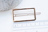 EP Support barrette clip fer doré rectangle 55mm, x1 (G4720)