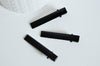 EP Supports barrette métal noir sans plateau, pince crocodile,accessoires cheveux, fabrication bijoux, x 2, 4.6cm-G1410