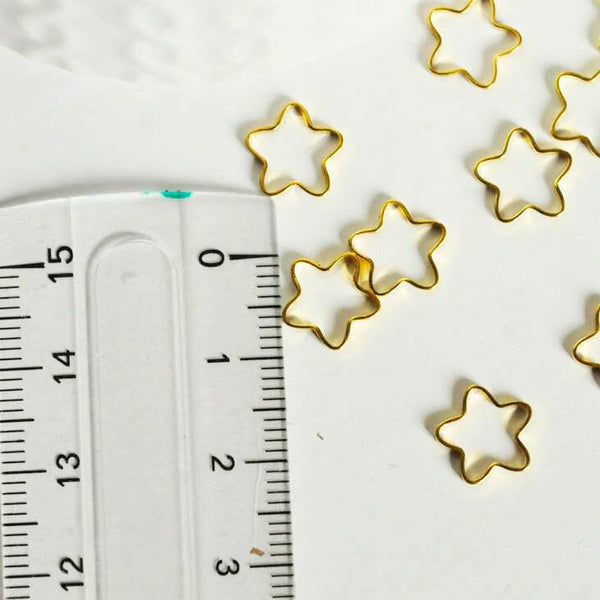 EP connecteurs étoile laiton doré, fournitures créatives, connecteurs laiton, pendentif géométriques, création bijoux, x 50,10mm,G2407