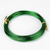 EP-fil d'aluminium vert foncé 1.5mm, x1 bobine de 10 mètres (G5027)