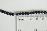 EP -perle eau douce naturelle noire 4mm,le fil de 38 cm, x1 G1256