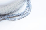 EP-perle nacre naturelle heishi gris pastel,tube coquillage coloré,perle coquillage,création bijoux,2x4mm, le fil de 185 perles G4769