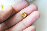 EP-perle rondelle intercalaire laiton doré zircon grade AAA, 8mm, x5 (G4121)