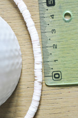 EP-perles coquillage rose naturel heishi 5-6mm, le fil de 500 perles G3848