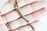 EP -perles disque heishi pyrite naturelle 3mm, x1 fil de 130 perles (G2367)
