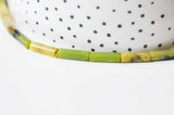 EP perles tube jade Australien vert1 3mm, x1 fil de 28 perles (G4016)