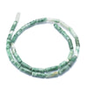 EP perles tube jade Qinghai vert, création bijoux perle pierre naturelle,13mm, le fil de 28 perles G4017