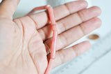 EP perles tube jade rose Naturel 36mm, x1 fil G2756