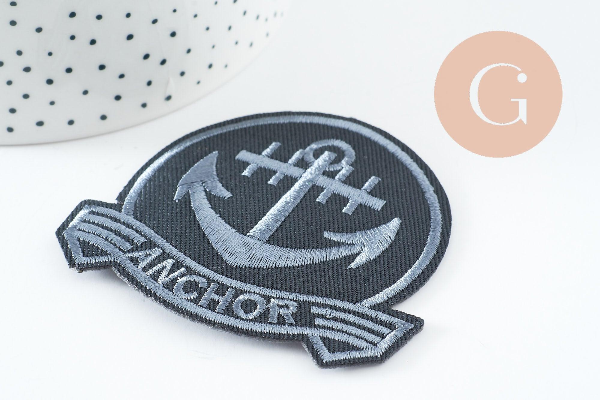 Patch Ecusson Thermocollant 10 X Blason Ancre Marine Petite Dimension 3 X 4 Cm Patch Ecusson Thermocollant 10 X Blason Ancre Marine Petite Dimension 3 X 4 Cm