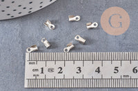 Embouts corde fer platine à pincer 6mm, x100 (3,2gr) (G10602)