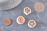 Emporte-Pièce Pâte polymère Fleur créole interchangeable au choix 17-20mm, x1 (G10995)