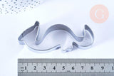 Emporte-pièce hippocampe en acier inoxydable 7.5cm, x1 (G4820)