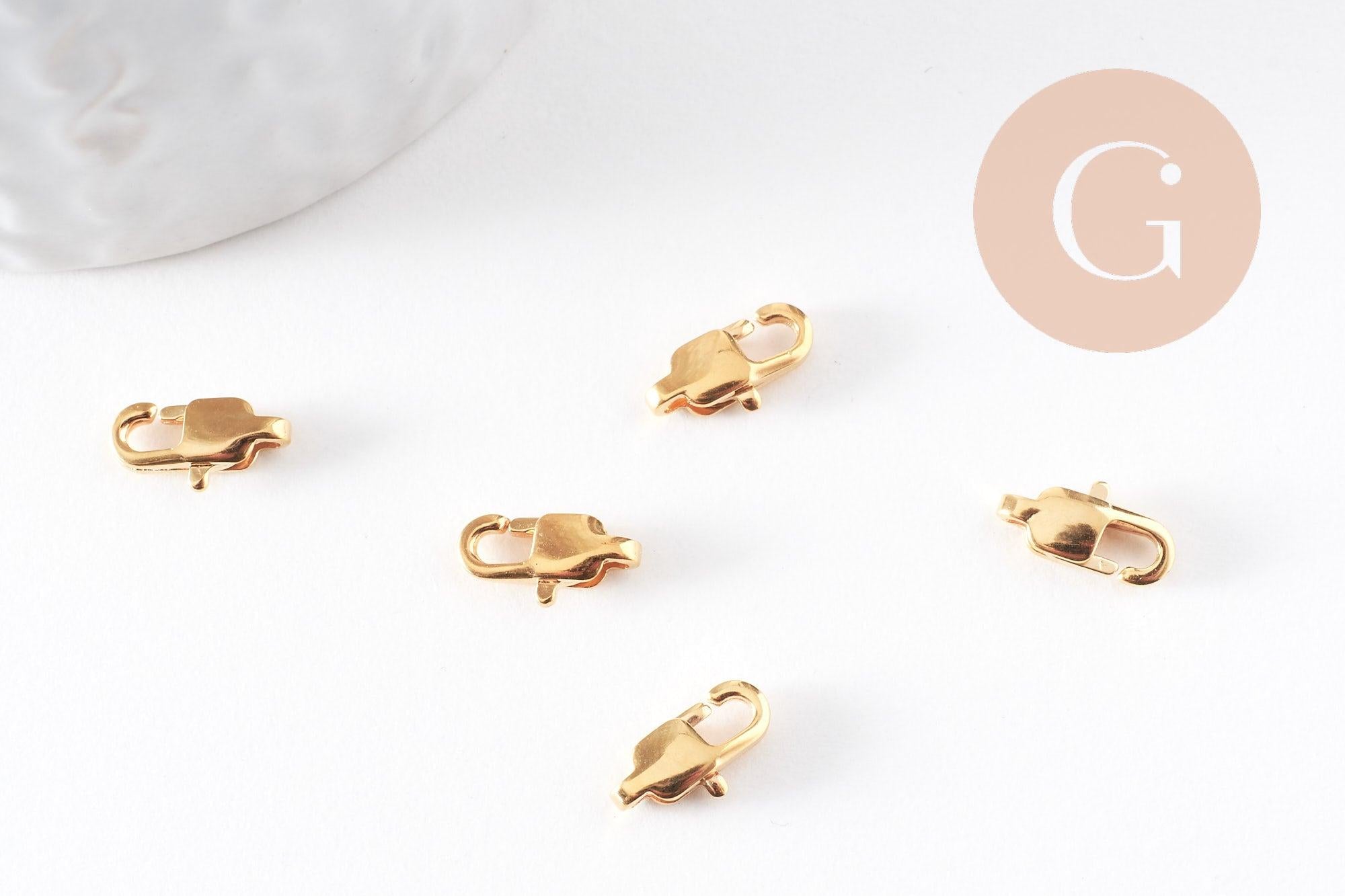 Fermoirs Mousquetons 10 Mm Doré Rose X10 - Perles & Co - Foto 6
