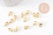 Fermoirs mousquetons zamac doré 10mm, x50 (G4961)