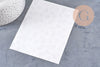 Feuille de transfert polymère – Feuilles grises 14x10 cm, x1 (G10777)
