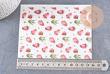 Feuille de transfert polymère – Fraises 14x10 cm, x1 (G10764)