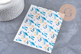 Feuille de transfert polymère – Motif Fleurs rose & jaune 14x10 cm, x1 (G11014)