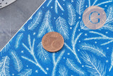 Feuille de transfert polymère – Motif Hiver Fond bleu 14x10 cm, x1 (G11011)