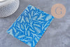 Feuille de transfert polymère – Motif Hiver Fond bleu 14x10 cm, x1 (G11011)
