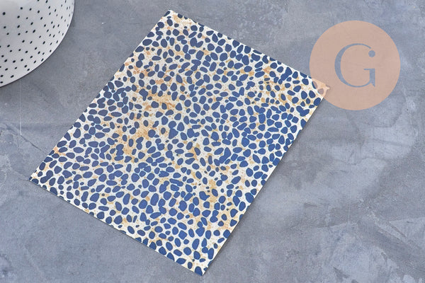 Feuille de transfert polymère – Motif Léopard 14x10 cm, x1