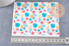 Feuille de transfert polymère – motifs vacances glace étoile de mer 14x10 cm, x1 (G10769)